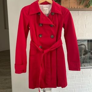 Red Old Navy coat